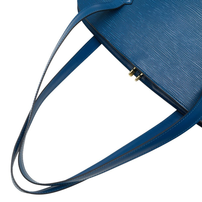 ルイ ヴィトン エピ リュサック ショルダーバッグ トートバッグ M52285 トレドブルー レザー レディース LOUIS VUITTON 【中古】