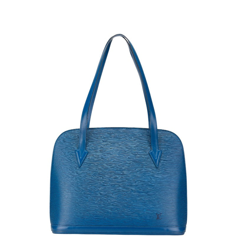 ルイ ヴィトン エピ リュサック ショルダーバッグ トートバッグ M52285 トレドブルー レザー レディース LOUIS VUITTON 【中古】