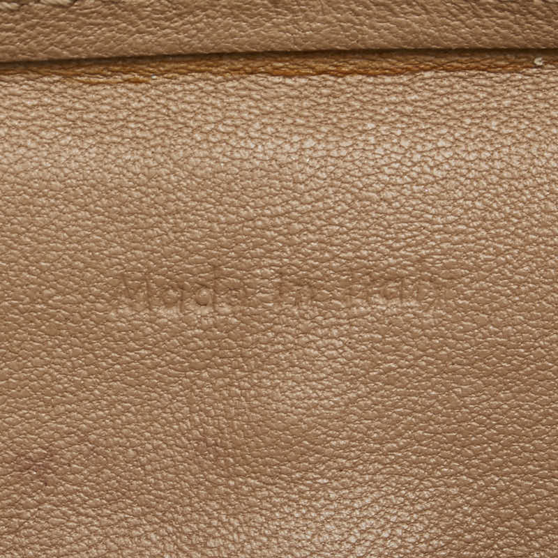 セリーヌ スクエア ポーチ ブラック ベージュ レザー レディース CELINE 【中古】