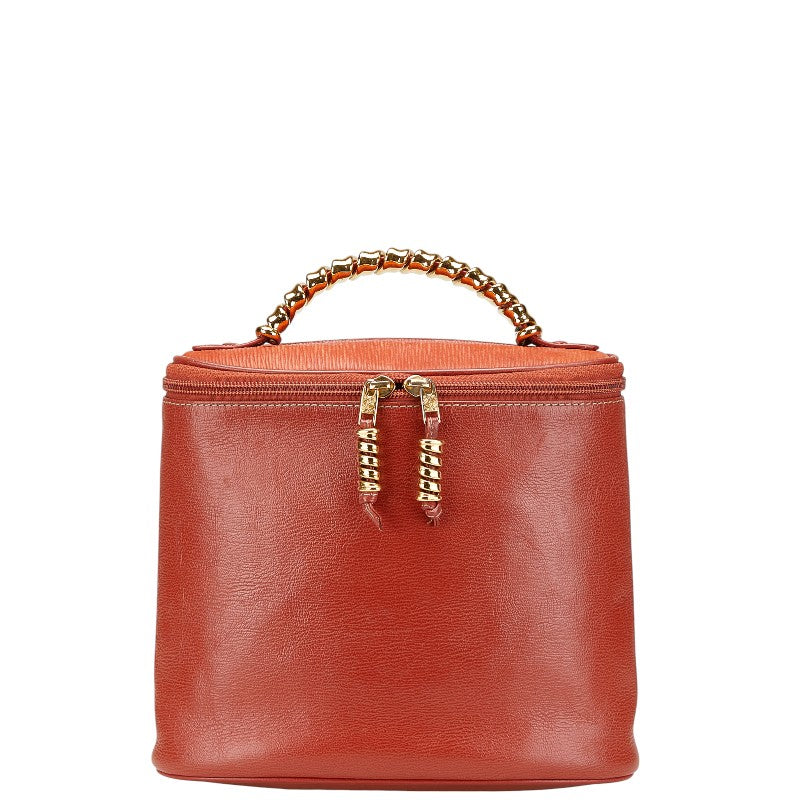 ロエベ バラスケス ハンドバッグ バニティバッグ ブラウン レザー レディース LOEWE 【中古】