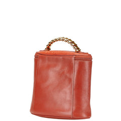 ロエベ バラスケス ハンドバッグ バニティバッグ ブラウン レザー レディース LOEWE 【中古】