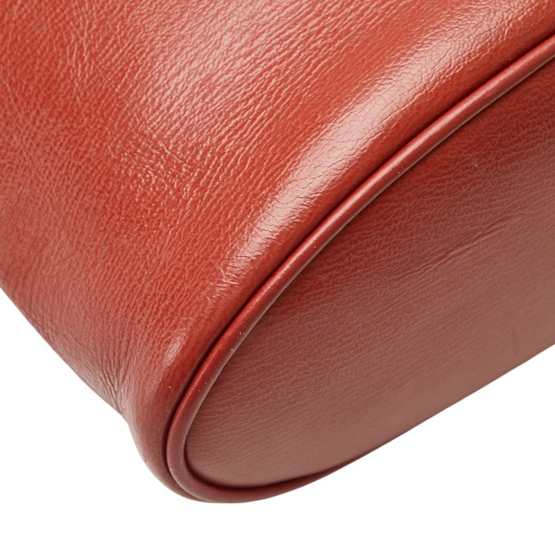 ロエベ バラスケス ハンドバッグ バニティバッグ ブラウン レザー レディース LOEWE 【中古】