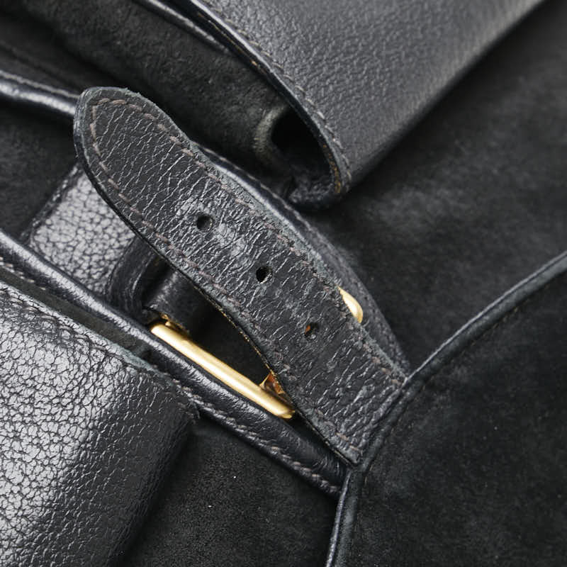 グッチ バンブー リュック バックパック 003 58 ブラック スウェード レザー レディース GUCCI 【中古】
