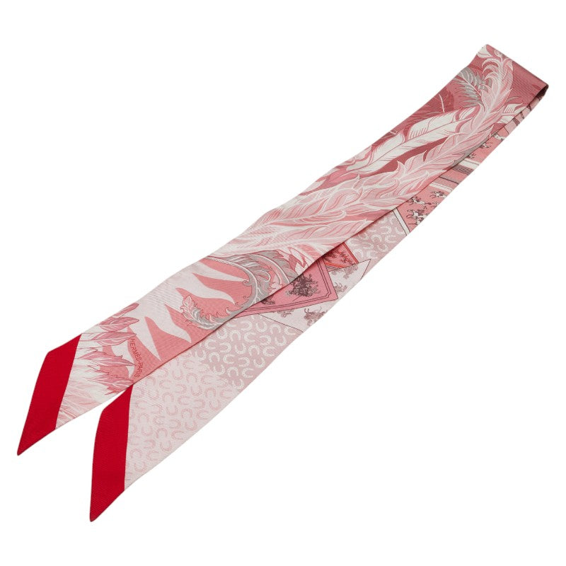 エルメス ツイリー Cheval Phoenix 馬と不死鳥 スカーフ ピンク マルチカラー レディース HERMES 【中古】