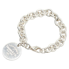 ティファニー リターン トゥ ティファニー ラウンドタグ ブレスレット SV925 シルバー レディース TIFFANY&Co. 【中古】