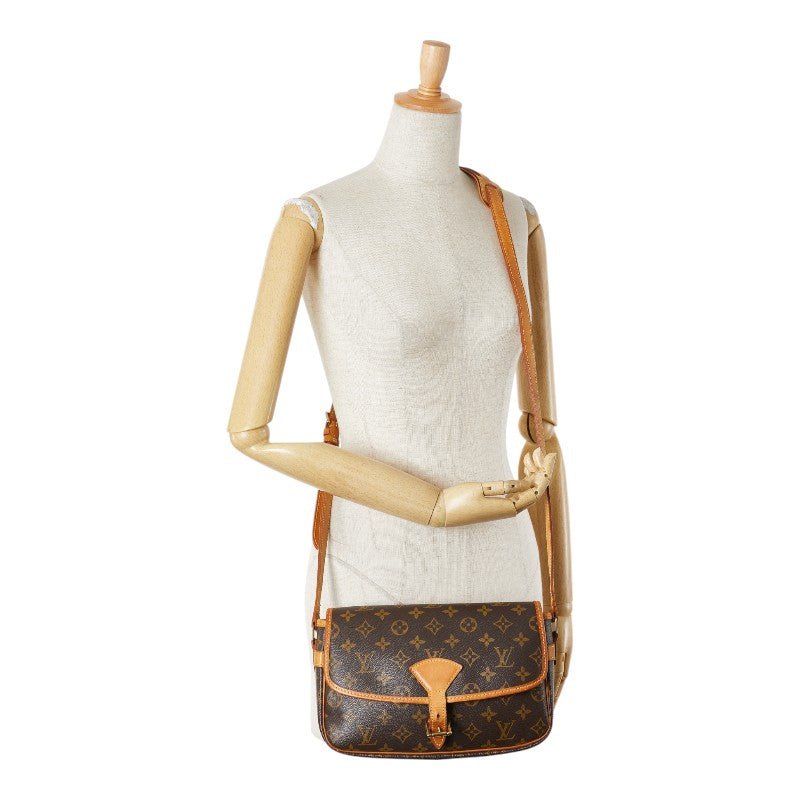 ルイ ヴィトン モノグラム ソローニュ ショルダーバッグ M42250 ブラウン PVC レザー レディース LOUIS VUITTON 【中古】