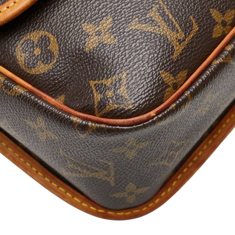 ルイ ヴィトン モノグラム ソローニュ ショルダーバッグ M42250 ブラウン PVC レザー レディース LOUIS VUITTON 【中古】