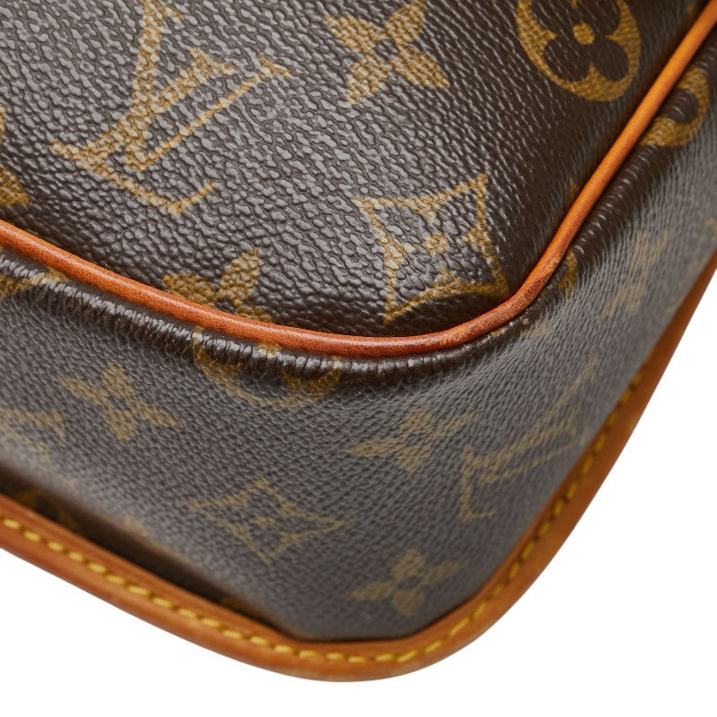 ルイ ヴィトン モノグラム ソローニュ ショルダーバッグ M42250 ブラウン PVC レザー レディース LOUIS VUITTON 【中古】
