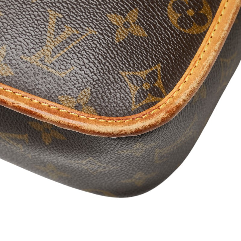 ルイ ヴィトン モノグラム ソローニュ ショルダーバッグ M42250 ブラウン PVC レザー レディース LOUIS VUITTON 【中古】
