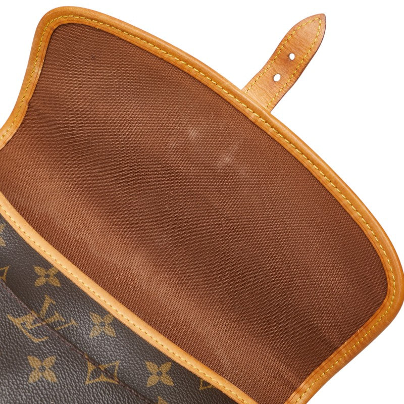 ルイ ヴィトン モノグラム ソローニュ ショルダーバッグ M42250 ブラウン PVC レザー レディース LOUIS VUITTON 【中古】