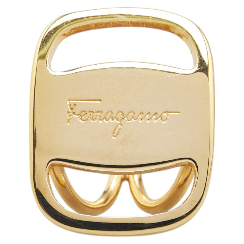 サルヴァトーレフェラガモ ヴァラ スカーフリング ゴールド メッキ レディース Salvatore Ferragamo 【中古】