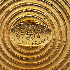 シャネル ココマーク イヤリング ブラック ゴールド プラスチック メッキ レディース CHANEL 【中古】