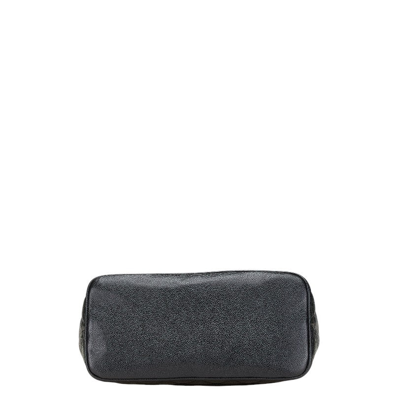 シャネル マトラッセ 復刻トート ココマーク ハンドバッグ トートバッグ ブラック キャビアスキン レディース CHANEL 【中古】