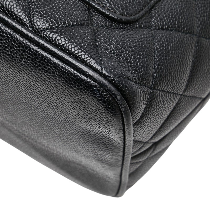 シャネル マトラッセ 復刻トート ココマーク ハンドバッグ トートバッグ ブラック キャビアスキン レディース CHANEL 【中古】