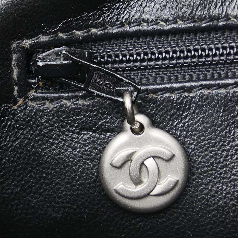 シャネル マトラッセ 復刻トート ココマーク ハンドバッグ トートバッグ ブラック キャビアスキン レディース CHANEL 【中古】