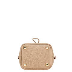 マルタンマルジェラ 11 5AC バケットバッグ スモール ハンドバッグ S61WG0035 P4348 ブラウン ベージュ レザー キャンバス レディース MARTIN MARGIELA 【中古】