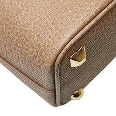 マルタンマルジェラ 11 5AC バケットバッグ スモール ハンドバッグ S61WG0035 P4348 ブラウン ベージュ レザー キャンバス レディース MARTIN MARGIELA 【中古】