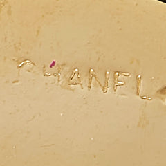 シャネル ラウンド クローバー 四つ葉 モチーフ イヤリング ゴールド ブラック メッキ フェイクパール レディース CHANEL 【中古】