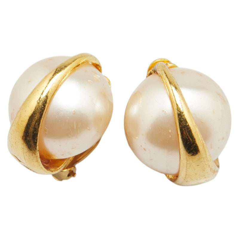 シャネル ヴィンテージ パール イヤリング ゴールド メッキ レディース CHANEL 【中古】