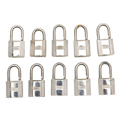 エルメス カデナ 南京錠 10個セット シルバー メタル レディース HERMES 【中古】