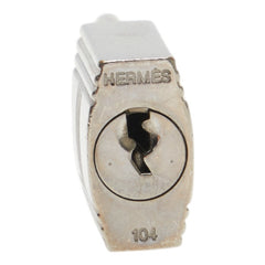 エルメス カデナ 南京錠 10個セット シルバー メタル レディース HERMES 【中古】