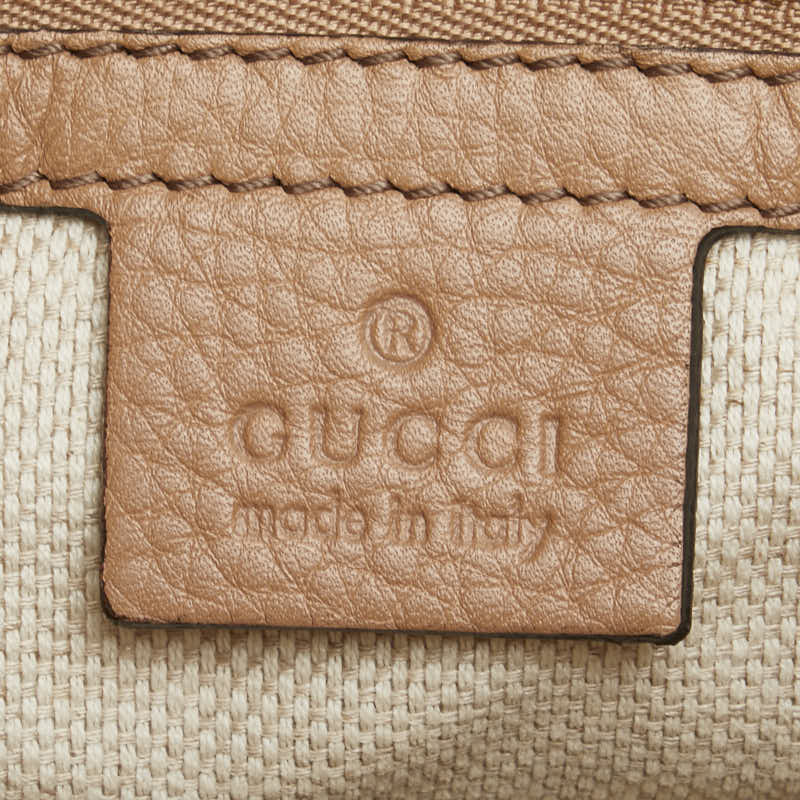 グッチ ソーホー タッセル ハンドバッグ ショルダーバッグ 2WAY 369176 ベージュ レザー レディース GUCCI 【中古】