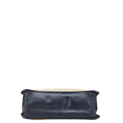 グッチ ホースビット1955 トートバッグ 623694 ベージュ ネイビー キャンバス レザー レディース GUCCI 【中古】
