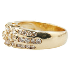 K18YG イエローゴールド ダイヤ1.13ct リング 指輪 レディース 11号 【中古】