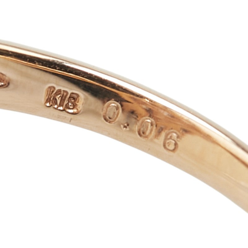 K18PG ピンクゴールド タンザナイト1.90ct ダイヤ0.06ct リング 指輪 レディース 12号 【中古】