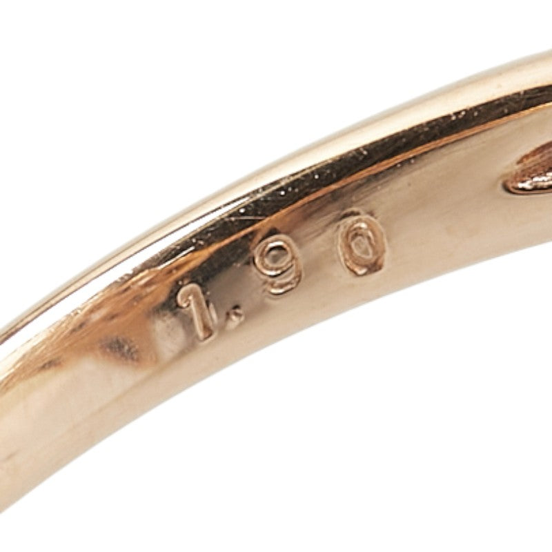 K18PG ピンクゴールド タンザナイト1.90ct ダイヤ0.06ct リング 指輪 レディース 12号 【中古】