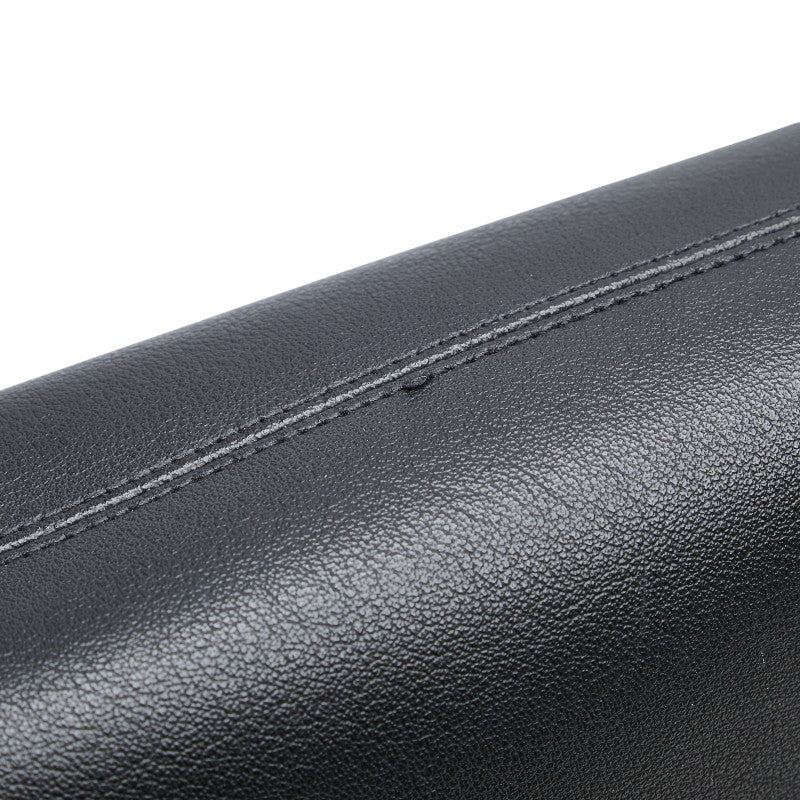 サンローラン 斜め掛け ショルダーバッグ ブラック レザー レディース SAINT LAURENT 【中古】
