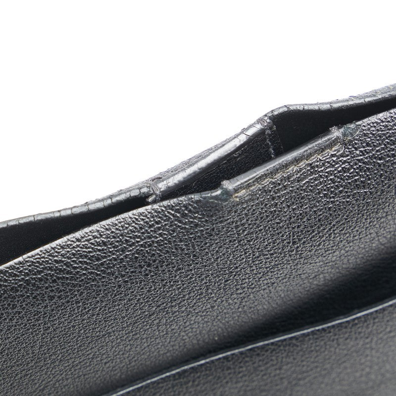 サンローラン 斜め掛け ショルダーバッグ ブラック レザー レディース SAINT LAURENT 【中古】
