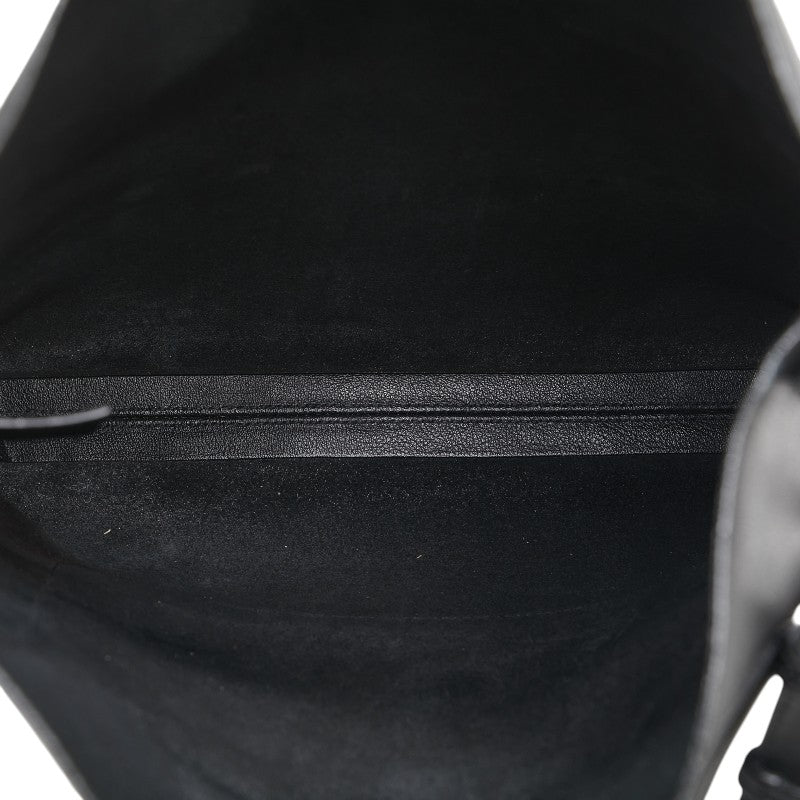 サンローラン 斜め掛け ショルダーバッグ ブラック レザー レディース SAINT LAURENT 【中古】