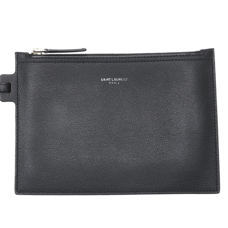 サンローラン 斜め掛け ショルダーバッグ ブラック レザー レディース SAINT LAURENT 【中古】
