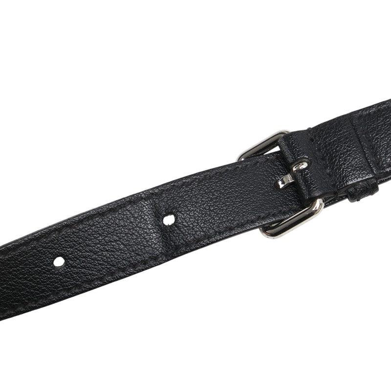 サンローラン 斜め掛け ショルダーバッグ ブラック レザー レディース SAINT LAURENT 【中古】