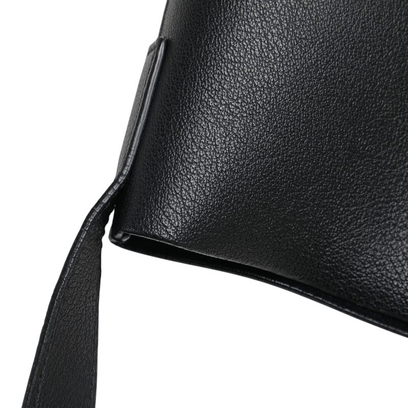 サンローラン 斜め掛け ショルダーバッグ ブラック レザー レディース SAINT LAURENT 【中古】