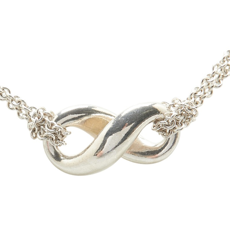 ティファニー インフィニティ ネックレス ダブルチェーン SV925 シルバー レディース TIFFANY&Co. 【中古】