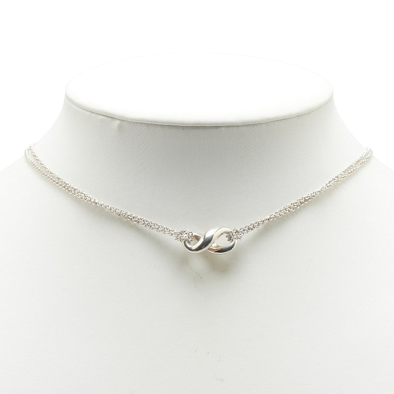 ティファニー インフィニティ ネックレス ダブルチェーン SV925 シルバー レディース TIFFANY&Co. 【中古】