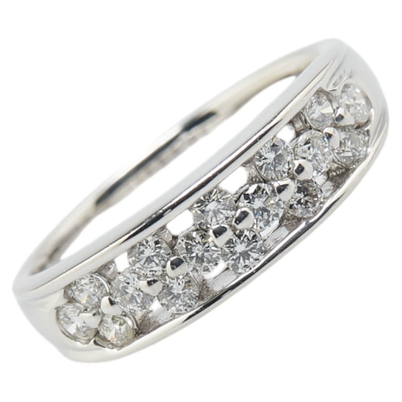 K18WG ホワイトゴールド ダイヤ0.50ct リング 指輪 レディース 12号 【中古】