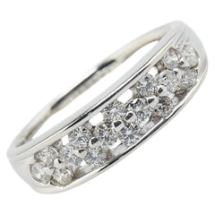 K18WG ホワイトゴールド ダイヤ0.50ct リング 指輪 レディース 12号 【中古】