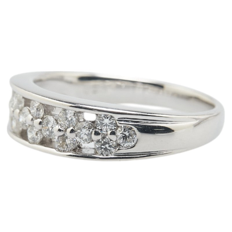 K18WG ホワイトゴールド ダイヤ0.50ct リング 指輪 レディース 12号 【中古】