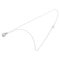 Pt900 プラチナ Pt850 プラチナ ダイヤ0.50ct フラワー 花 モチーフ ペンダントネックレス レディース 【中古】