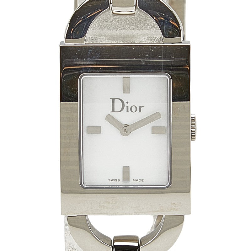 ディオール マリス 腕時計 D78-109 クオーツ ホワイト文字盤 ステンレススチール レディース Dior 【中古】