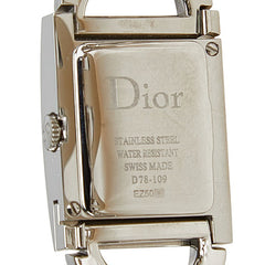 ディオール マリス 腕時計 D78-109 クオーツ ホワイト文字盤 ステンレススチール レディース Dior 【中古】