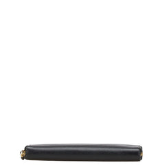プラダ ラウンドファスナー 長財布 1M0506 ブラック レザー レディース PRADA 【中古】