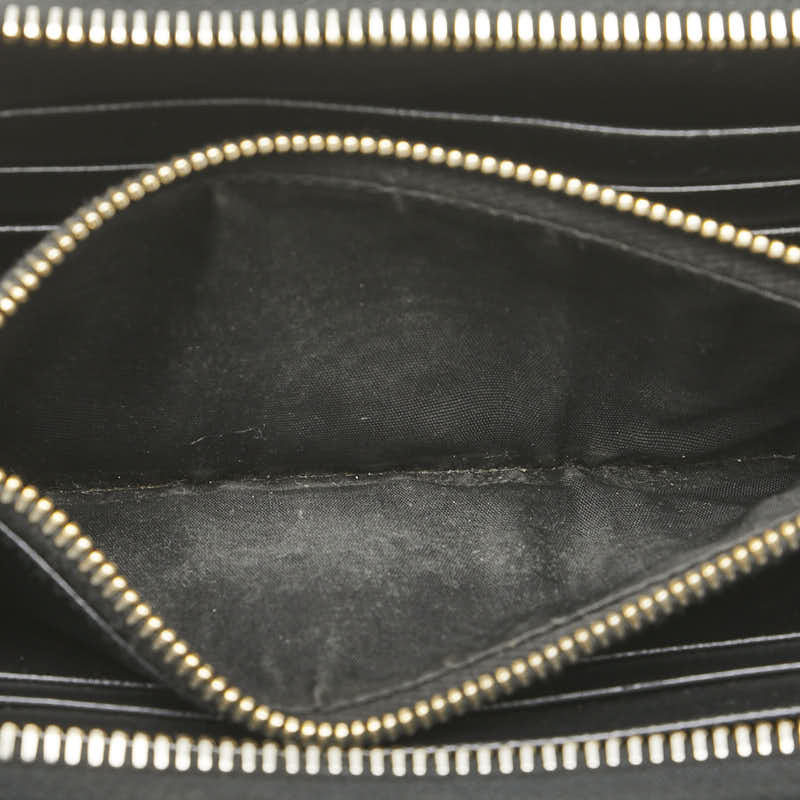 プラダ ラウンドファスナー 長財布 1M0506 ブラック レザー レディース PRADA 【中古】