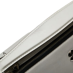 フェンディ ドットコム ハンドバッグ ショルダーバッグ 2WAY 8BN293 ホワイト ブラック レザー レディース FENDI 【中古】