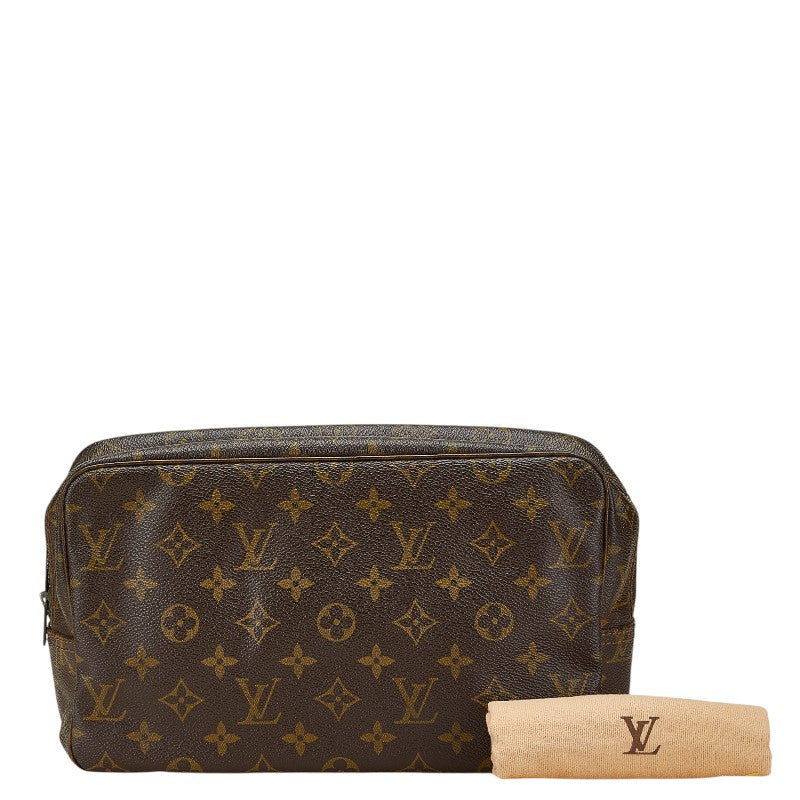 ルイ ヴィトン モノグラム トゥルーストワレット 28 セカンドバッグ クラッチバッグ M47522 ブラウン PVC レディース LOUIS VUITTON 【中古】