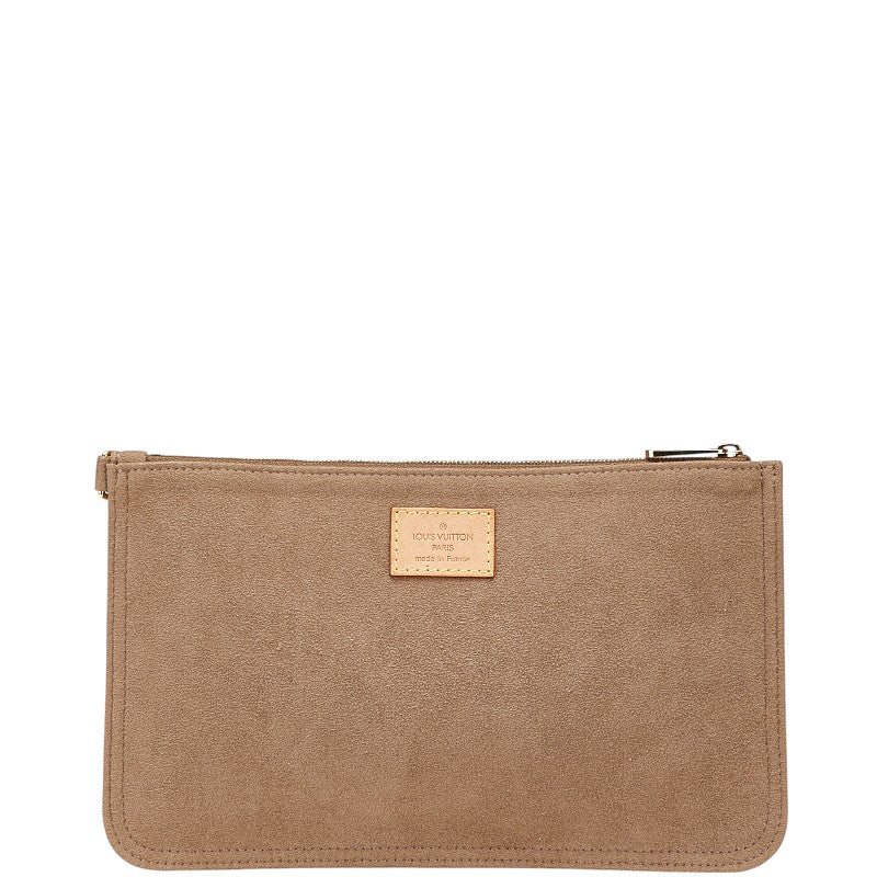 ルイ ヴィトン ポーチ 小物入れ グレー スウェード レディース LOUIS VUITTON 【中古】