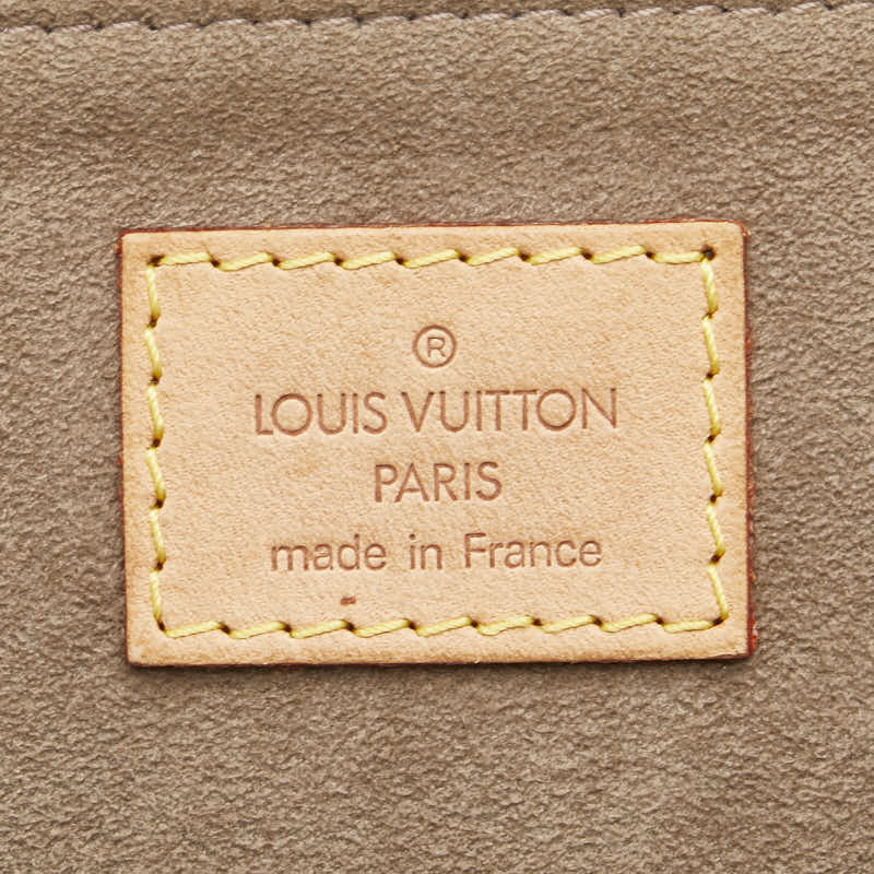 ルイ ヴィトン ポーチ 小物入れ グレー スウェード レディース LOUIS VUITTON 【中古】